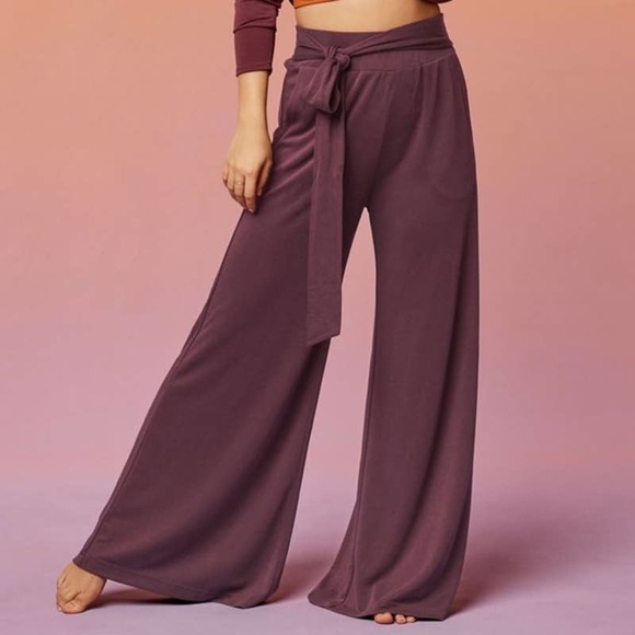 Fabletics Pants - Fabletics Chris Washed Tricot Wide Leg Pants Size Large